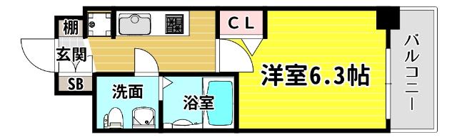 エグゼ大阪ＢＡＹＣＩＴＹ 間取り図画像