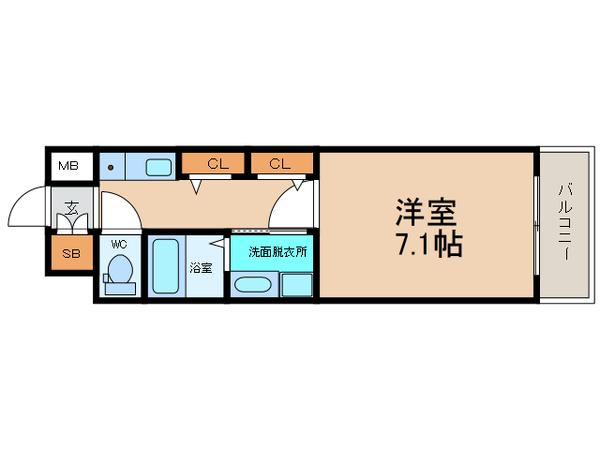 サムティ本町橋 間取り図画像