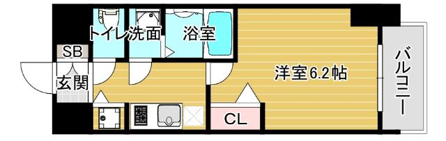 ファステート大阪ドームシティ 間取り図画像