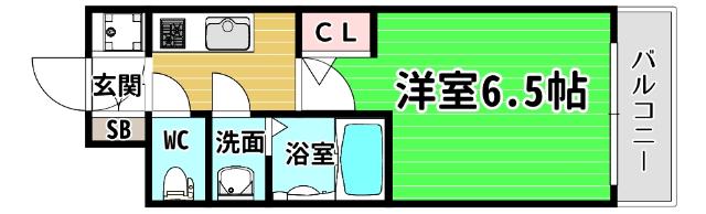 エスリード弁天町クレール 間取り図画像