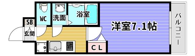 メルディアクレスト大阪ベイソルテラス 間取り図画像
