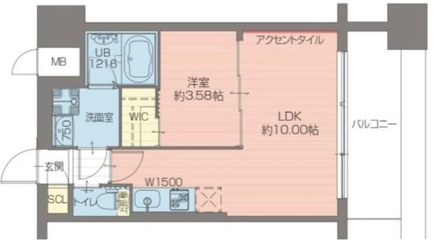 プレジオ弁天町ＥＵＲＯ 間取り図画像