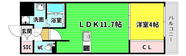 ミラージュパレス本町Depart 間取り図画像