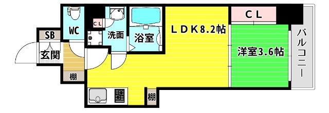 ミラージュパレス本町Depart 間取り図画像
