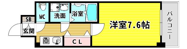 サムティ中之島公園南（803） 間取り図画像