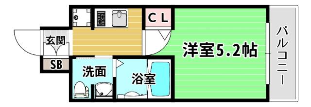 エスリード南堀江リバーサイド 間取り図画像