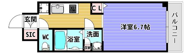 ジオエント新町 間取り図画像