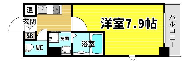 クローバー・ビュー上本町 間取り図画像