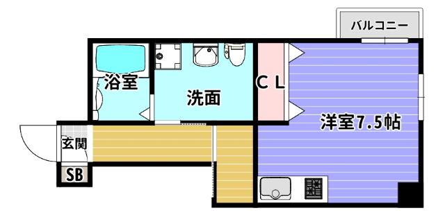 アクアプレイス北浜（704） 間取り図画像