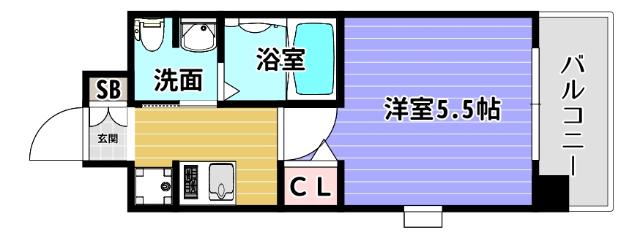 エスリード南堀江リバーサイド 間取り図画像