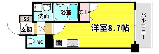 エストゥルースプラスサウス大阪 間取り図画像