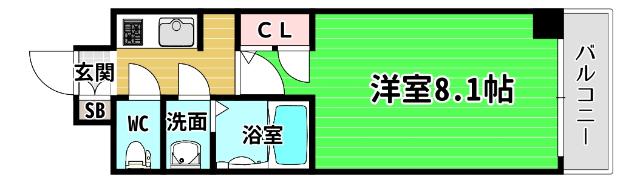 サムティ阿波座ベルシア 間取り図画像