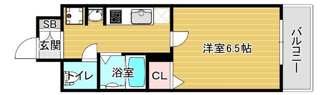 シティアリーナ阿波座西 間取り図画像