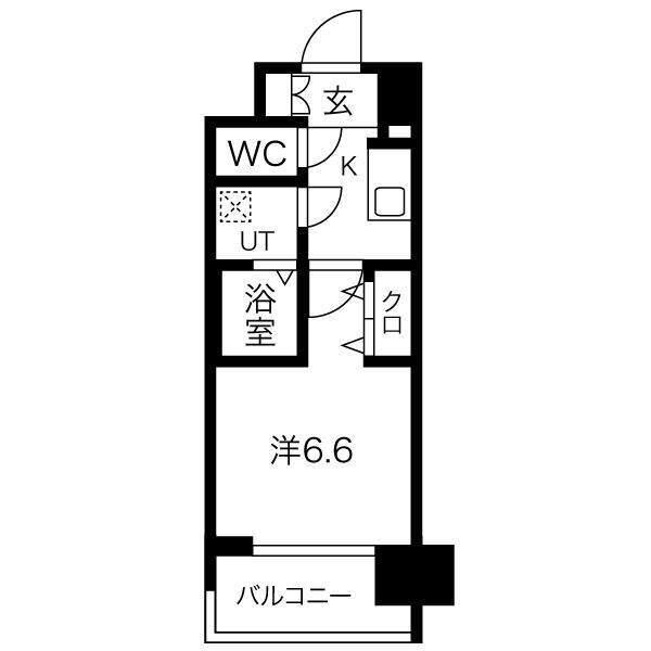 レジュールアッシュ九条 間取り図画像