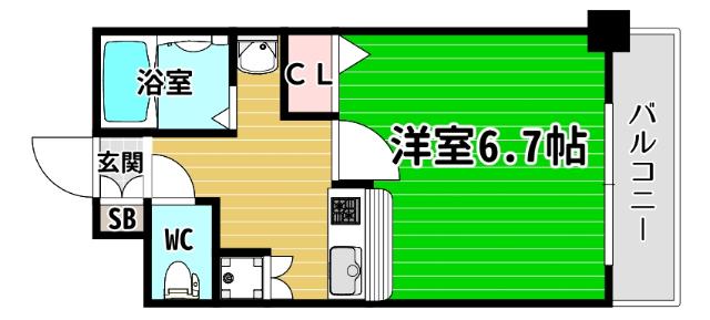 ジュネーゼグラン南堀江 間取り図画像