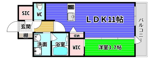 TEAL　RESIDENCE　BAY 間取り図画像