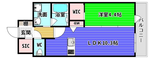 TEAL　RESIDENCE　BAY 間取り図画像