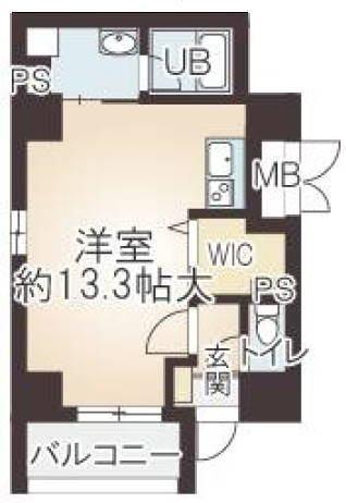 インテリジェンス御堂（1005） 間取り図画像
