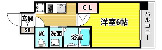 エステムコート大阪WESTⅡ 間取り図画像