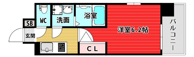 エスリード本町靱公園レジデンス 間取り図画像