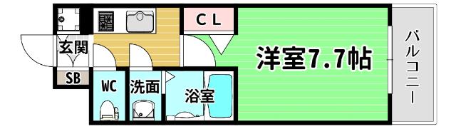 ラピーヌ南堀江レジデンス 間取り図画像