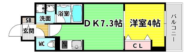 レオンコンフォート大手通 間取り図画像