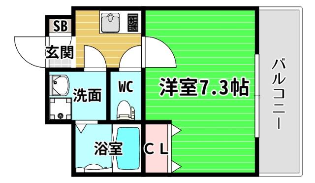 レグゼスタ弁天町 間取り図画像