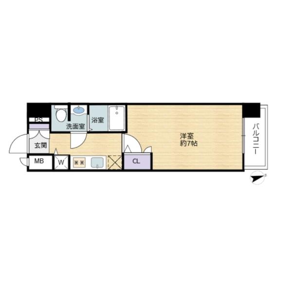 エスリード大阪城公園 間取り図画像