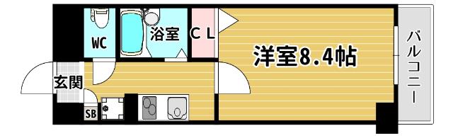 ドミール江戸堀 間取り図画像
