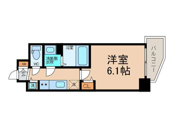 ファステート玉造駅前ダミュウ 間取り図画像