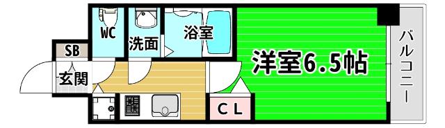 アドバンス大阪バレンシア 間取り図画像