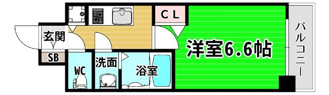 アドバンス大阪バレンシア 間取り図画像