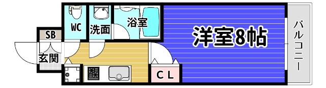 アドバンス大阪城ラディア 間取り図画像