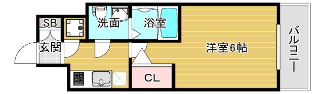 エスリード弁天町ベイコート 間取り図画像