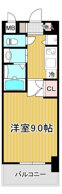 プロシード弁天町 間取り図画像