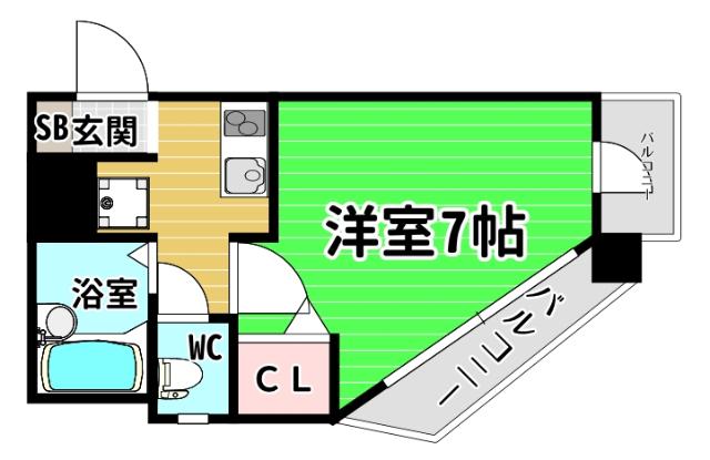 ハーバーライフ市岡 間取り図画像