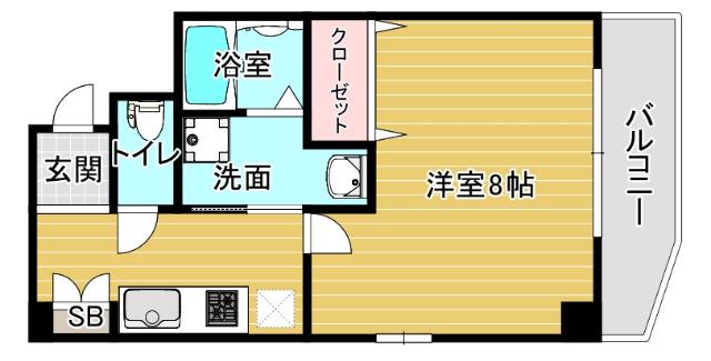 B-RISE弁天 間取り図画像