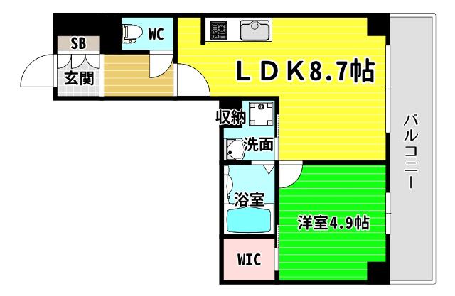 ジオエント新町 間取り図画像