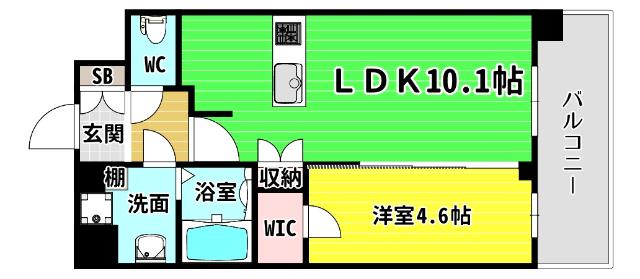 クリスタルグランツみなとシティ（604） 間取り図画像