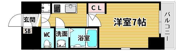 アスヴェル大阪サウスキャナル 間取り図画像