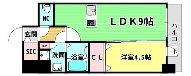 プレサンス朝潮橋ベイ・ブリーズ 間取り図画像