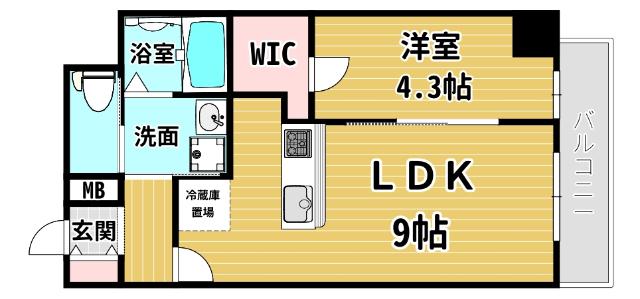 ワールドアイ京町堀 間取り図画像