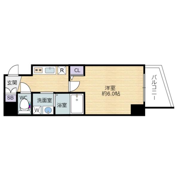 エステムコート大阪新町（901） 間取り図画像