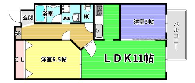 コンフィデンス西本町 間取り図画像