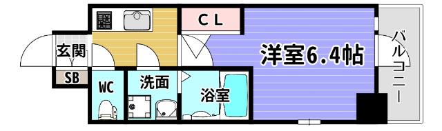 エスリード阿波座プライムコート 間取り図画像
