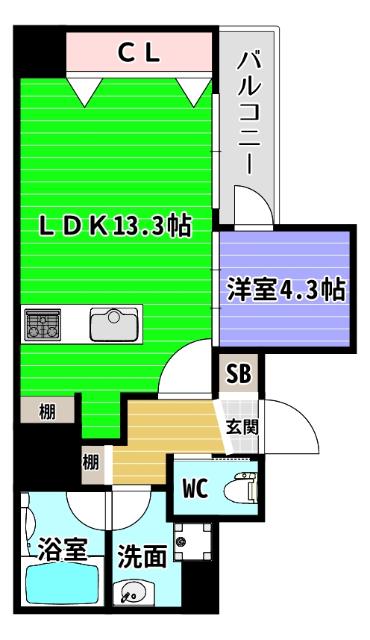 BRAVE常盤町Ⅱ 間取り図画像