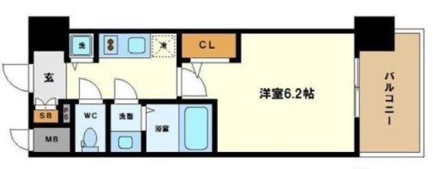 エスリード中之島SOUTH 間取り図画像