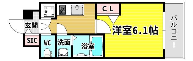 プレサンス玉造駅前 間取り図画像