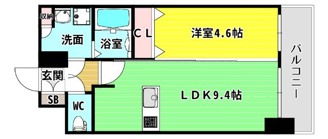 プレサンス立売堀パークシティ 間取り図画像