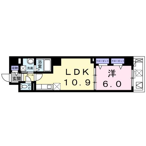 スピカコンフォート（602） 間取り図画像